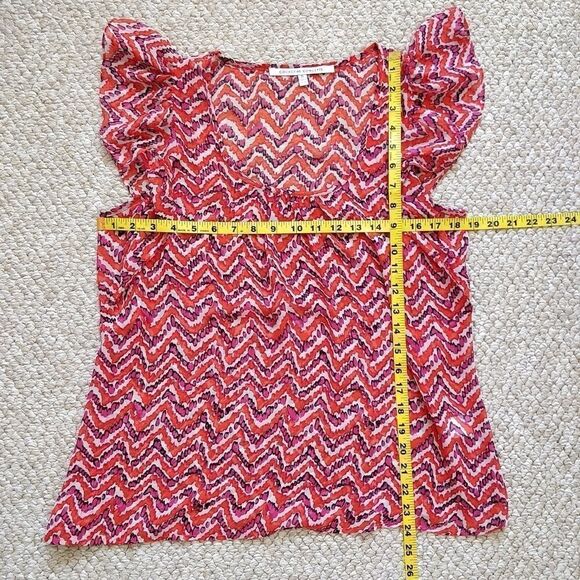 Collective Concepts chevron print blouse S - Picture 3 of 7